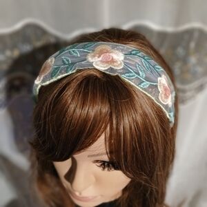 Embroidered Floral Headband